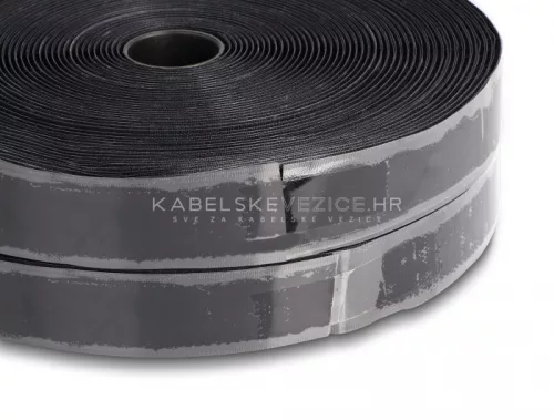 Delock samoljepljiva čičak traka s jakim ljepilom, strana A i B, 25 m × 25 mm, crna (20859)