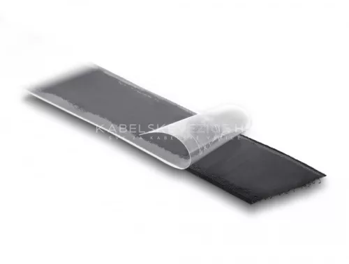 Delock samoljepljiva čičak traka s jakim ljepilom, strana A i B, 25 m × 25 mm, crna (20859)